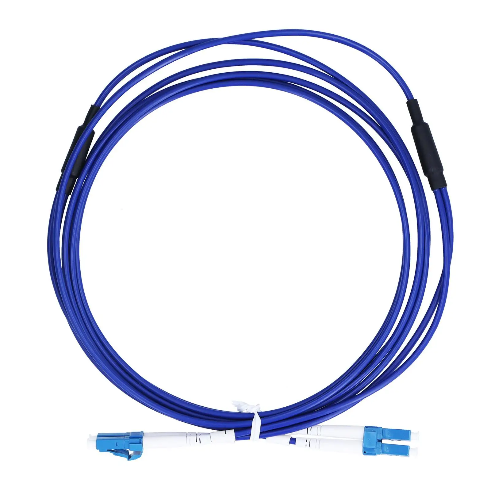 Armored Single Mode Optical Fiber Patch Cord LC/UPC - Durable for outdoor Cable for hazardous Areas