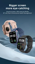 New 2024  IDW20 Smart Watches For Men Women Bluetooth Call Smartwatch Build-in Alexa 5ATM IP68 Waterproof Heart Rate