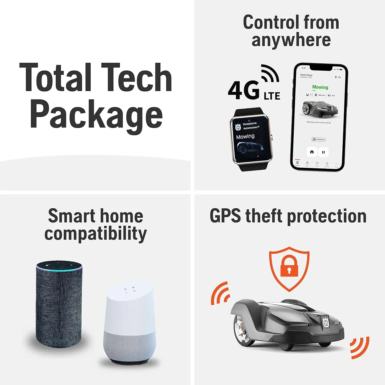 Automower 430X Roboter-Rasenmäher mit GPS-unterstützter Navigation, automatischer Rasenmäher mit Selbstinstallation