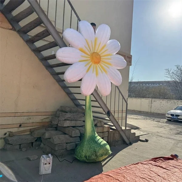 

4m Tall Outside Decoration Sun Flower,inflatable Small Daisy Flower Balloon
