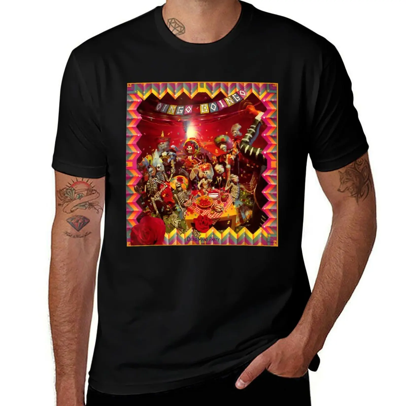 Oingo Boingo Dead Man's Party T-Shirt Casual Graphic Print Tee T-Shirt