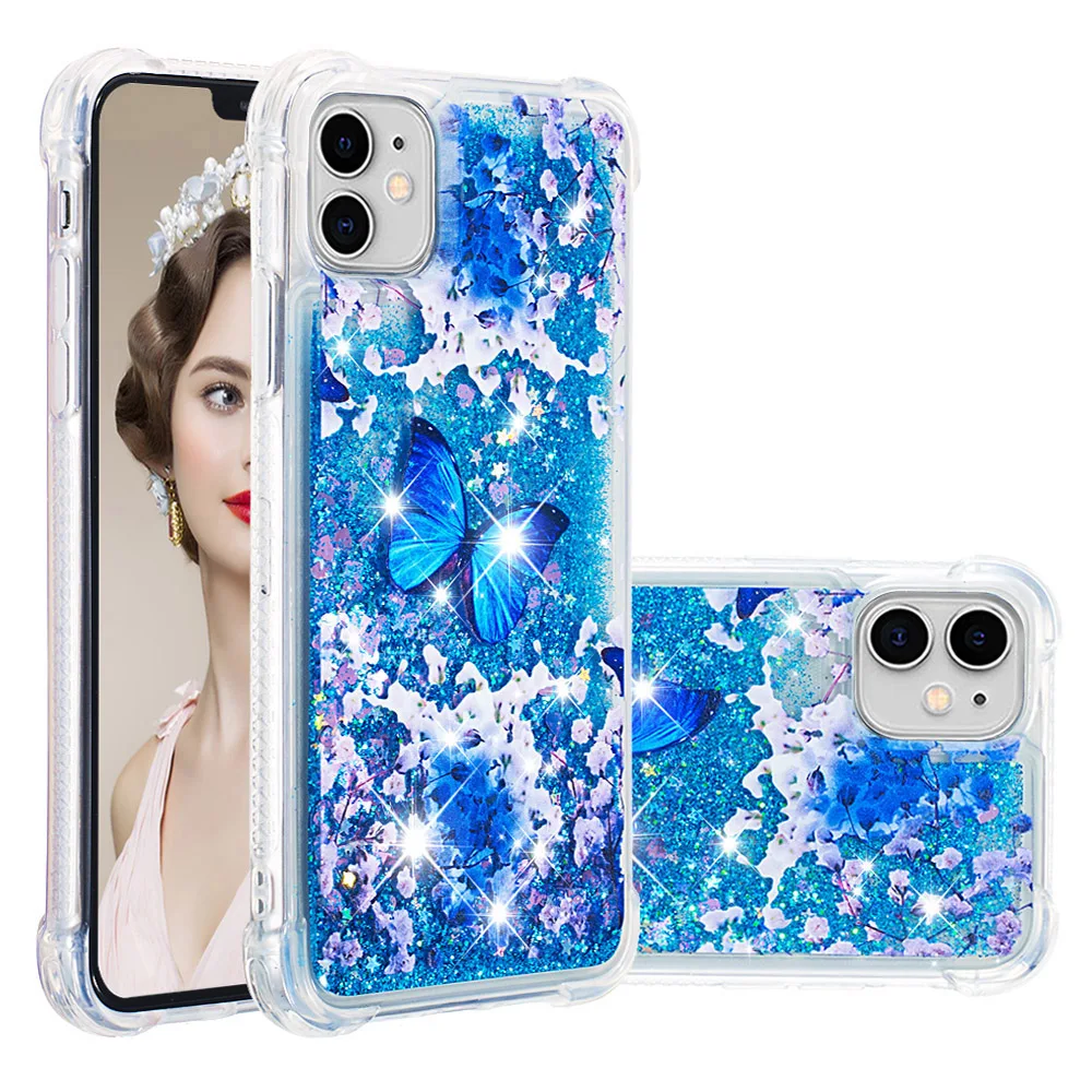 3D Glitter Case for Funda Google Pixel 9 Pro 8 8A 7A Cases Cute Unicorn Butterfly Dog Dynamic Liquid Quicksand Phone Cover Women