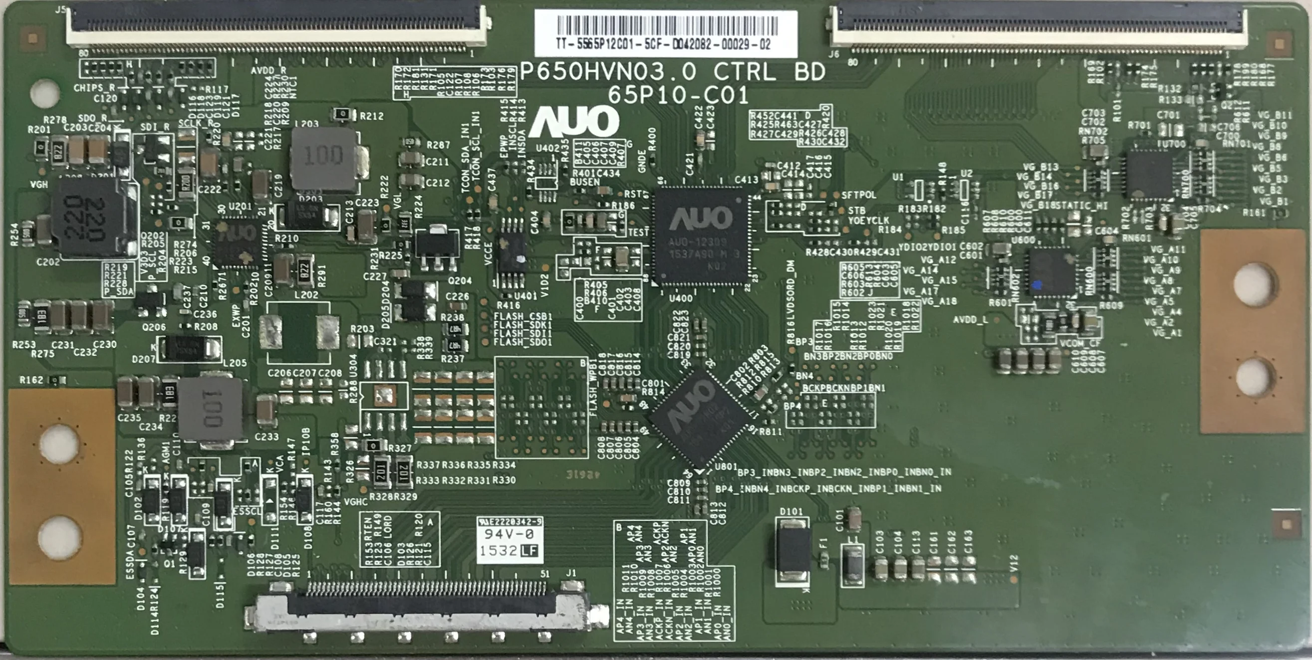 Original  for AU 65 Inch Tcon Board P650HVN03.0 CTRL BD 65P10-C01 Free Delivery