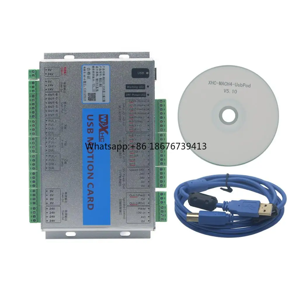 USB 2MHz Mach4 CNC 3 Axis Motion Control Card Breakout Board for Machine Center
