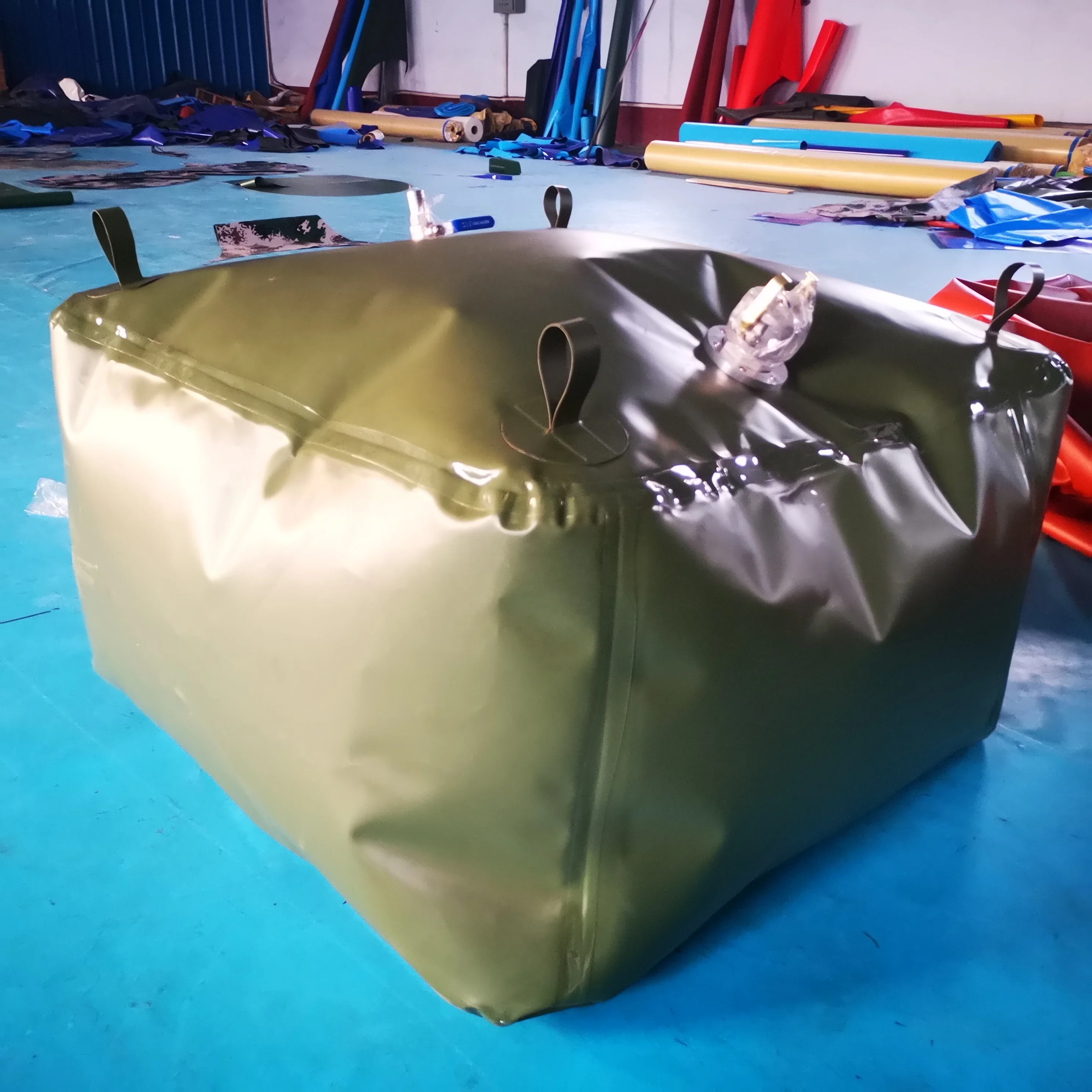 Bolsa flexible de plástico para almacenamiento de agua, depósito de agua inflable de 1000 galones, para productos químicos líquidos