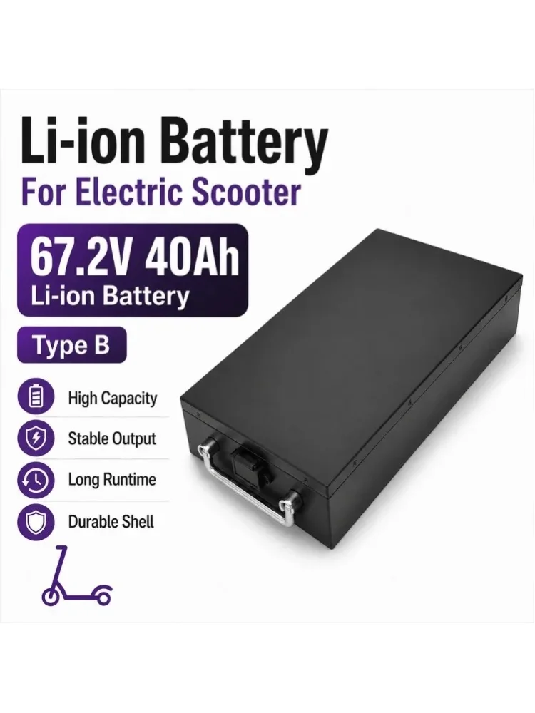 Ersatzakku für Harley Elektroroller Batterie 60V 30Ah Lithium-Ionen-Akku Wasserdicht 18650 Hohe Kapazität