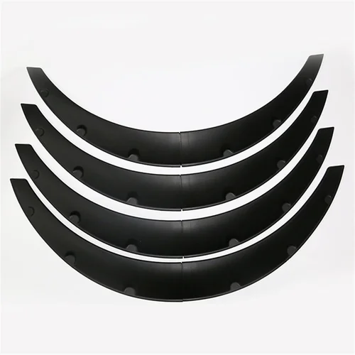 Imagen 2 del producto Guardabarros universales para guardabarros de coche, 8 unidades/juego, protectores contra salpicaduras de barro, Protector de cejas de rueda ancha negra