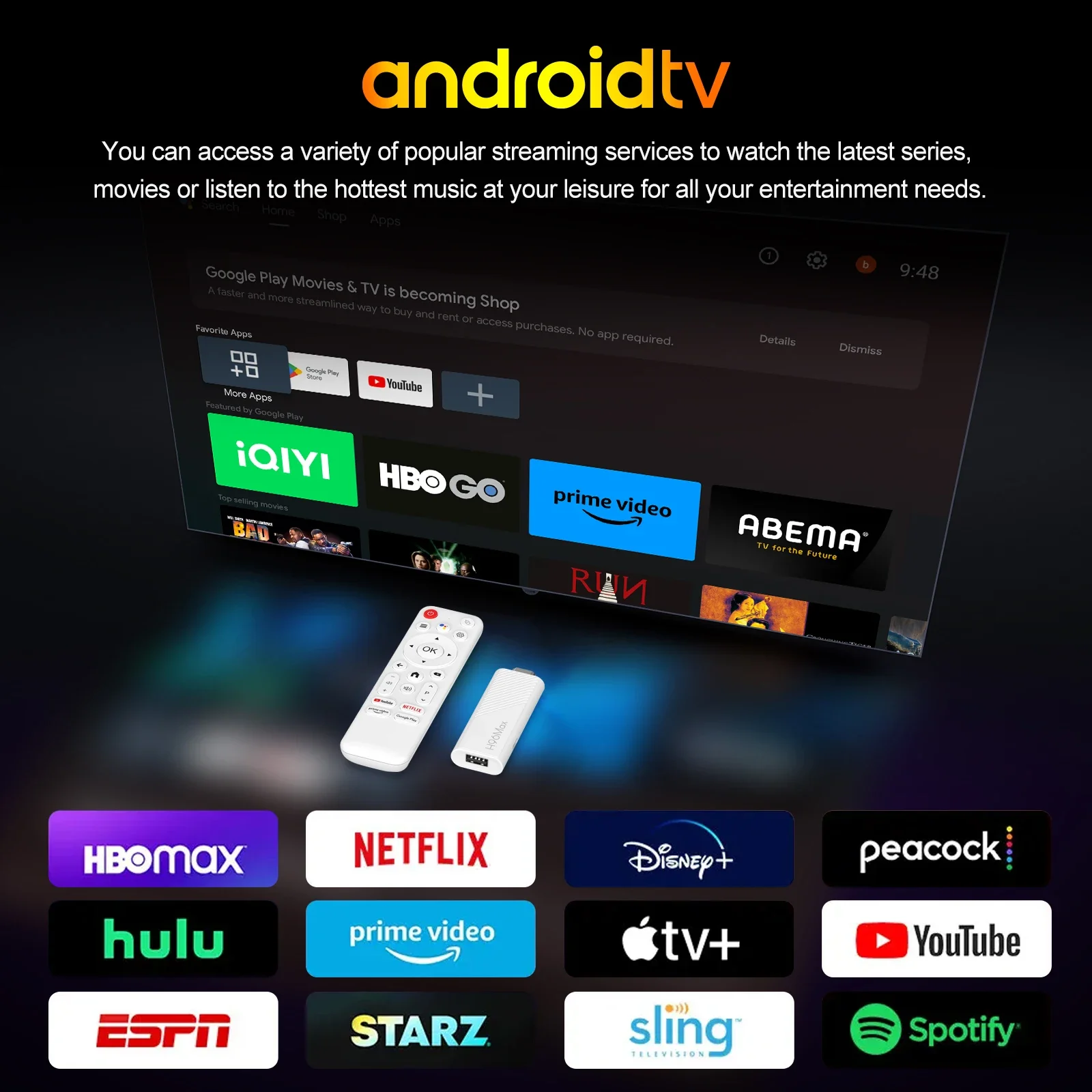 H96Max H313 TV Stick 4K Android 14 TV Box 2.4/5G WiFi6 H96 Max Smart TV USB2.0 Smart Home 4K HDR Voice Control Androidtv 4K