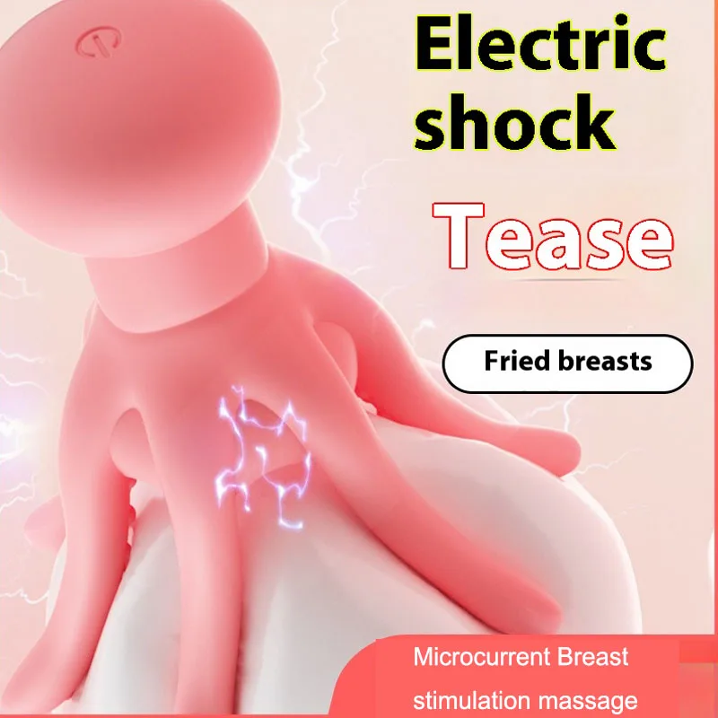 Breast Sex Toy Nipple Stimulation Nipple Vibrator Female Sex Toys Micro Current Click Massage Sexy Shop Sextoy Nipple Clamps