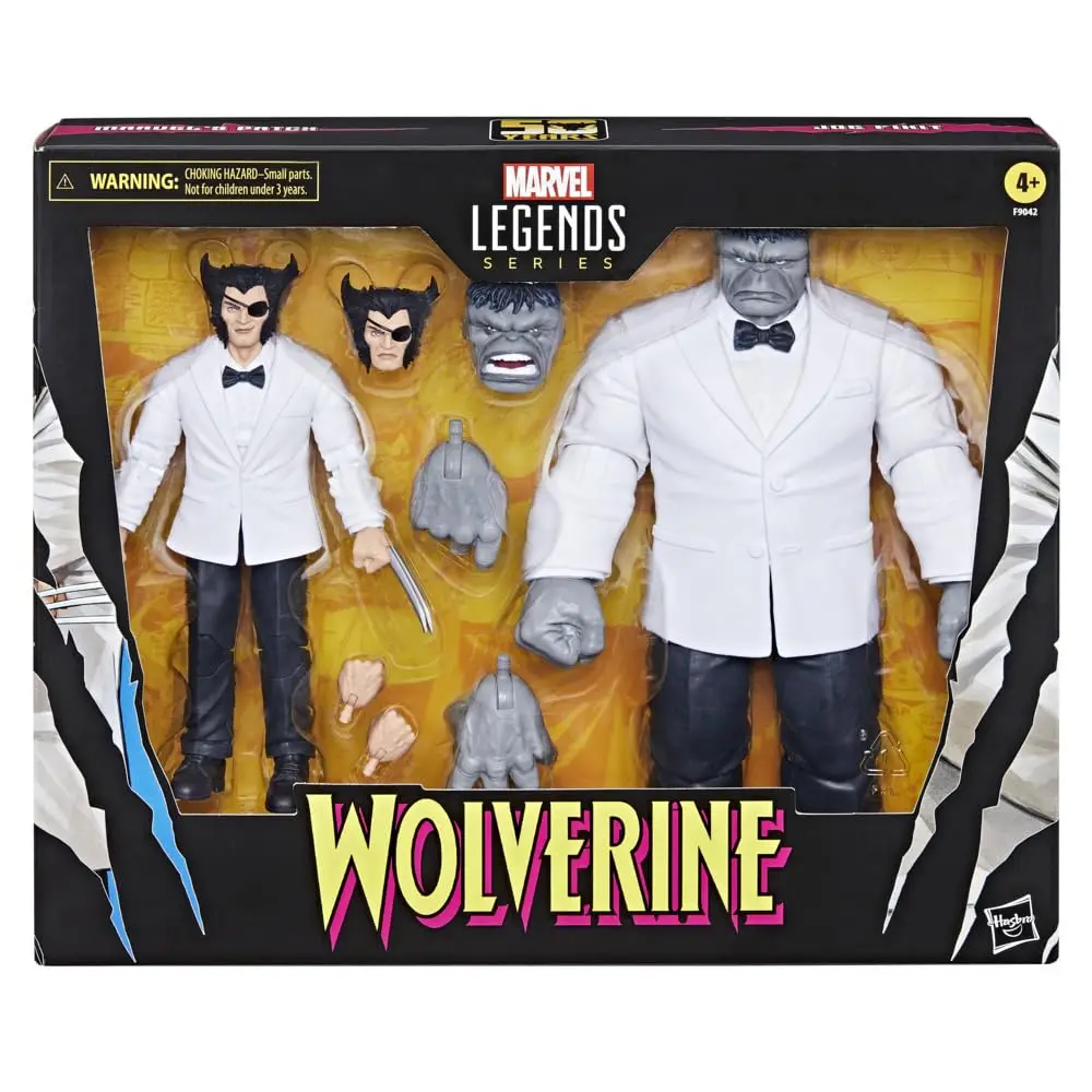 Marvel Legends Series Wolverine 50th Anniversary Comics Patch and Joe Fixit Collectible 6-Inch Action Figure 2-Pack Toy Gift