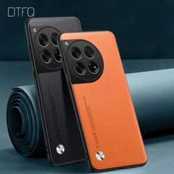 For OnePlus 12 Case Leather Pattern Case for OnePlus 12R Coque Funda Shockproof Luxury Leather Case for OnePlus 12