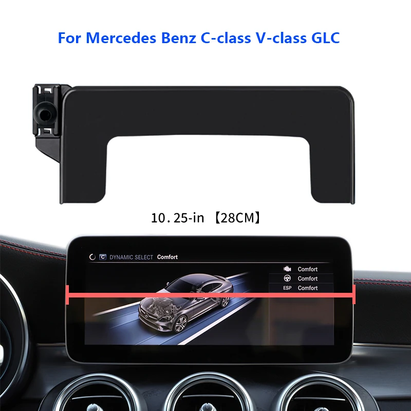 Fixed Screen Car Mobile Phone Holder For Mercedes-Benz C GLC V-class W204 W205 x253 W447 Navigation Bracket