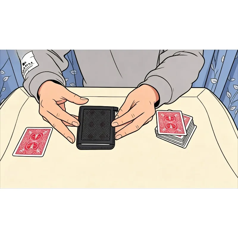 Wow Card Holder Magic Tricks Card Inside the Holder Changes to The Chosen One Transformation Magia Close-up Illusions Gimmicks