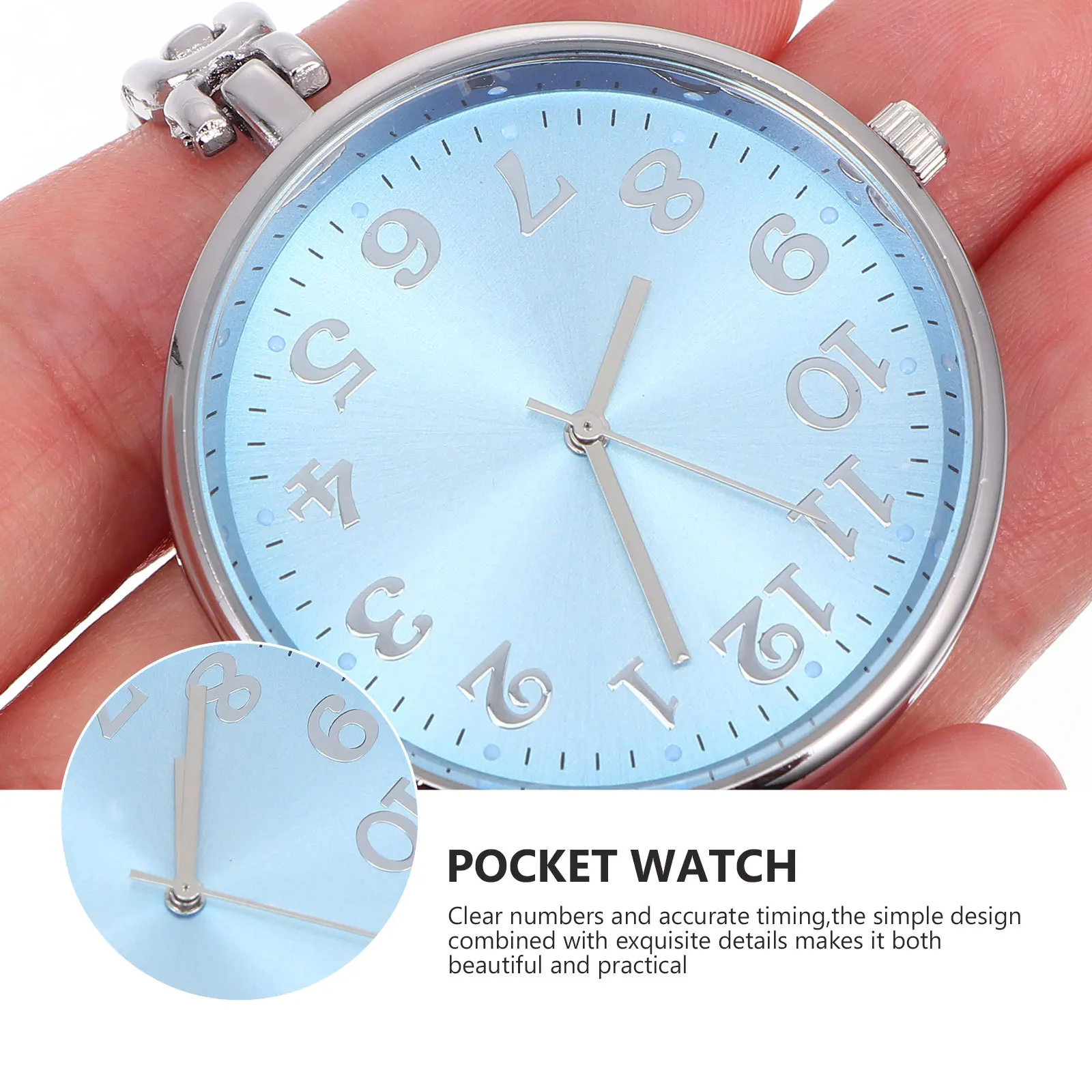 Nurse Pocket Watch Hanging Watch for Clinic Staff Durable Material Long Lasting Exquisite Design Stunning Appearance Clear Time