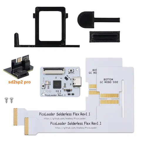 Solderless Rev1.1 PicoLoader Flex Cable Based On Pi Pico RP2040 Support SD2SP2 GC2SD SDGecko For GameCube NGC Console
