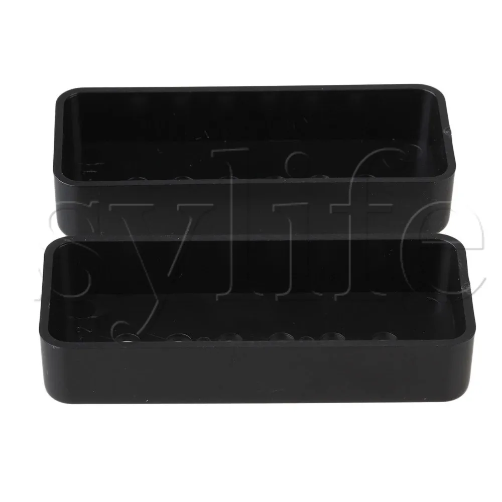 BLACK GUITAR P90 SOAPBAR PICKUP COVERS/P 90 Set