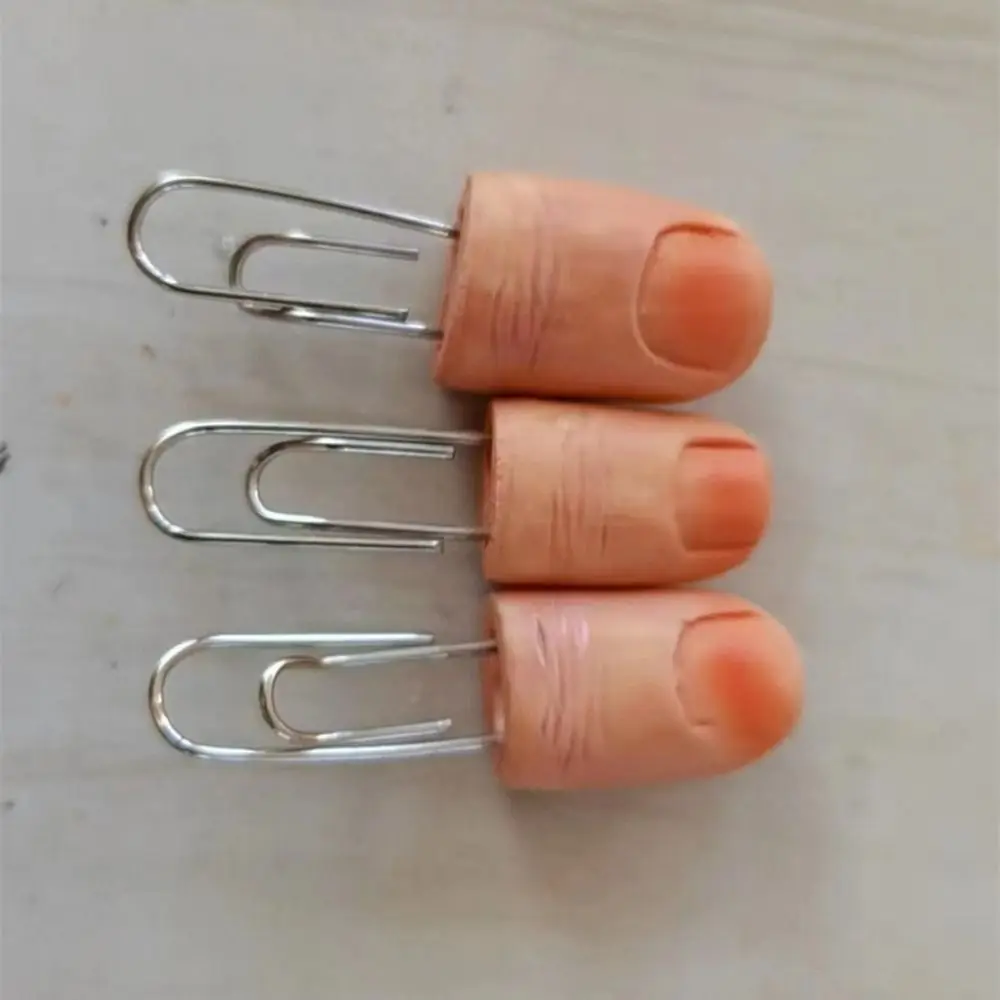 Realistic Finger Bookmarks Finger Shape Easy To Use 3D Finger Paper Clips Durable Halloween Gift Funny Paperclip Set Office Gift