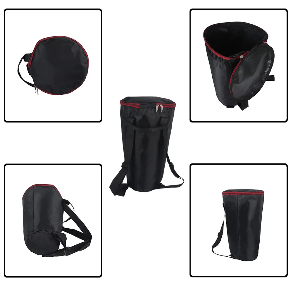 

Waterproof Djembe Bag for 8 Inch African Drum Dustproof Carry Case Double Shoulder Strap Comfortable Black