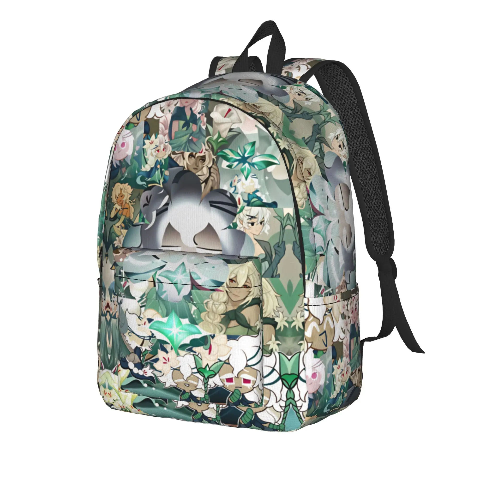 Shadow Milk  Backpack Cookie Run Kingdom Fashion Backpacks Student Unisex Hiking Lightweight High School Bags Design Rucksack
