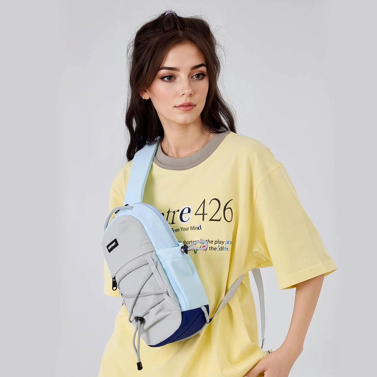Lässige, tragbare Umhängetasche, Crossbody-Tasche, neues Modell 2026, Brusttasche, ultraleichte, tragbare kleine Tragetasche für Damen und Herren, trendige Sporttasche zum Wandern, Bergsteigen und Einkaufen. – Detail 7