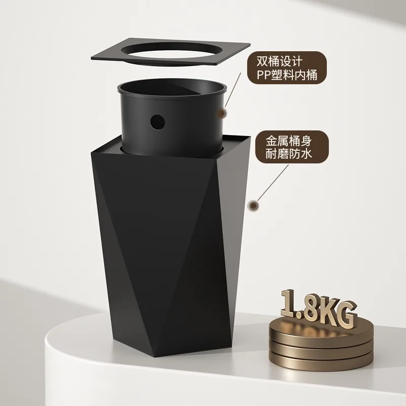 

Creative rhombus trash can household living room bedroom bathroom commercial office hotel toilet high value paper basket