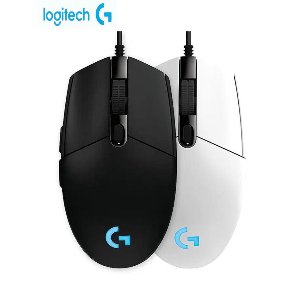 Logitech-g102 (g) g102 mouse para jogos, design leve, 200-8000dpi, ergonômico, para computador, segunda geração