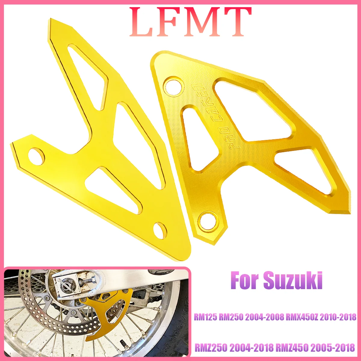 

Motorcycle CNC Rear Brake Disc Guard Protector Cover For Suzuki RM125 250 RMZ250 450 RMX450Z RM125 250 Motocross Universal Parts