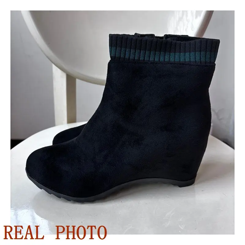ORCHA LISA Women Ankle Boots Black Women High Heels Boots Platform Sexy Ladies Size 44 Pumps Boots Shoes Winter F1294
