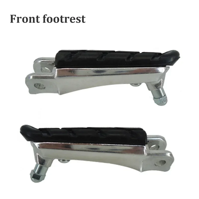 1 set Motorcycle Front Foot Pegs Footrests Black Pedals For Honda CB250 CBR600F CB600F NC700 Hornet 250 600 Aluminum Rubber