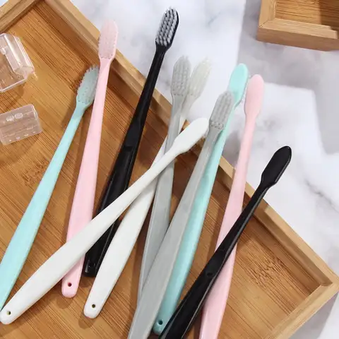 마카롱 부드러운 강모 칫솔 10개