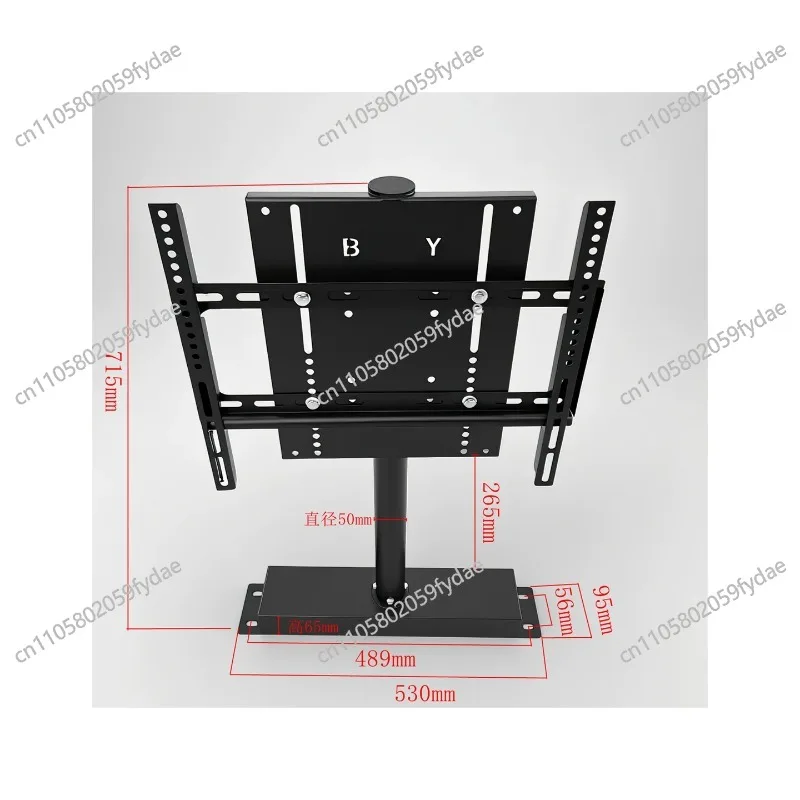 360 Graders Modern Giratory TV Living Room Divider, Pared Lcd, Table Sport/Manually rotate the rectangular baseA