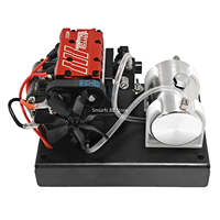 TOYAN FS L200AC Engine Model with Start Base Metal Inline Twin Cylinder Four Stroke Engine Model Air Cooled Nitro Toy Finished