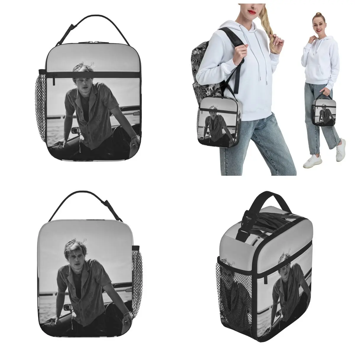 Rudy Pankow JJ Maybank Poster Merch Insulated Lunch Bags For School Office Food Container Portable Thermal Cooler Lunch Boxes