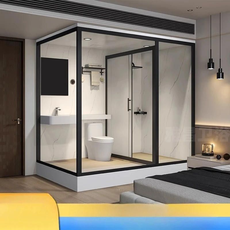 

Shower room integrated bathroom rural household glass partition bathroom hotel