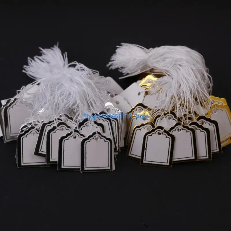 

Массовое количество трапециевидных этикеток для продуктов с предварительно пробитыми отверстиями, ювелирные аксессуары