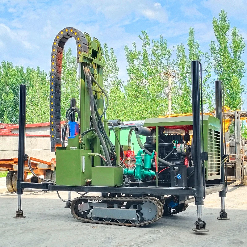 

Customized Diesel 200m Hydraulic Rotary Well Rig Wheel/Crawler High-Quality Efficient Portable Well Drilling Machine