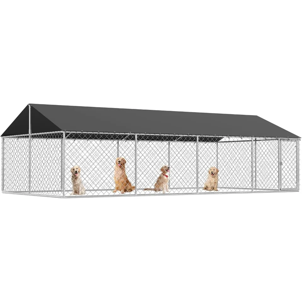 Heavy Duty Outdoor Dog Enclosure With Secure Lock