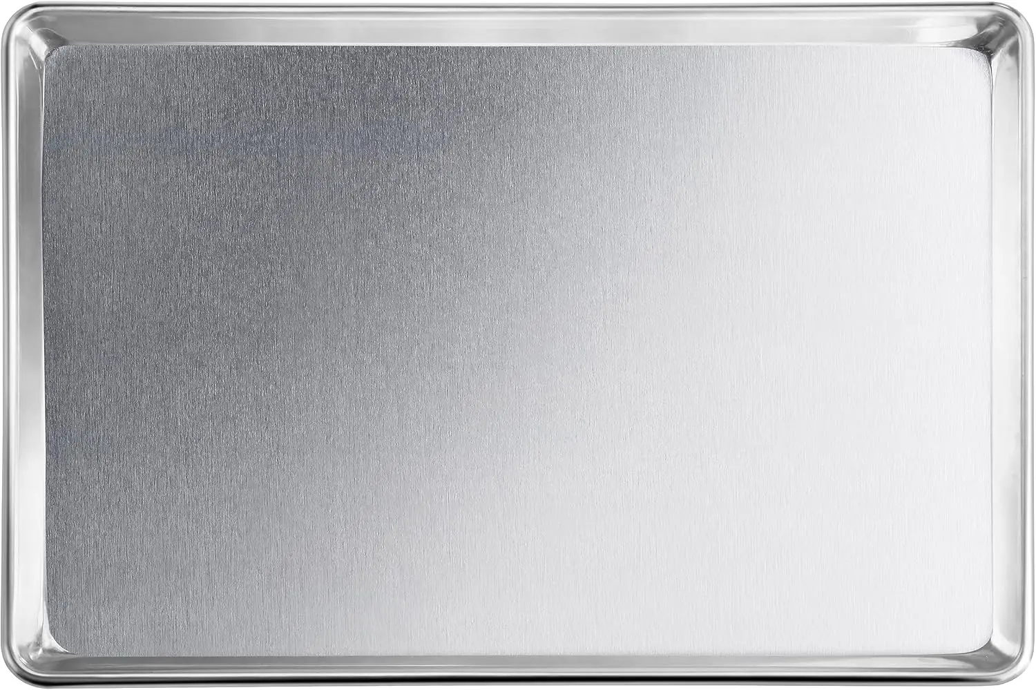 

Commercial-Grade 12-Gauge Aluminum Open Bead Sheet Pan, Full Size 18x26x1 Inch for Even Baking