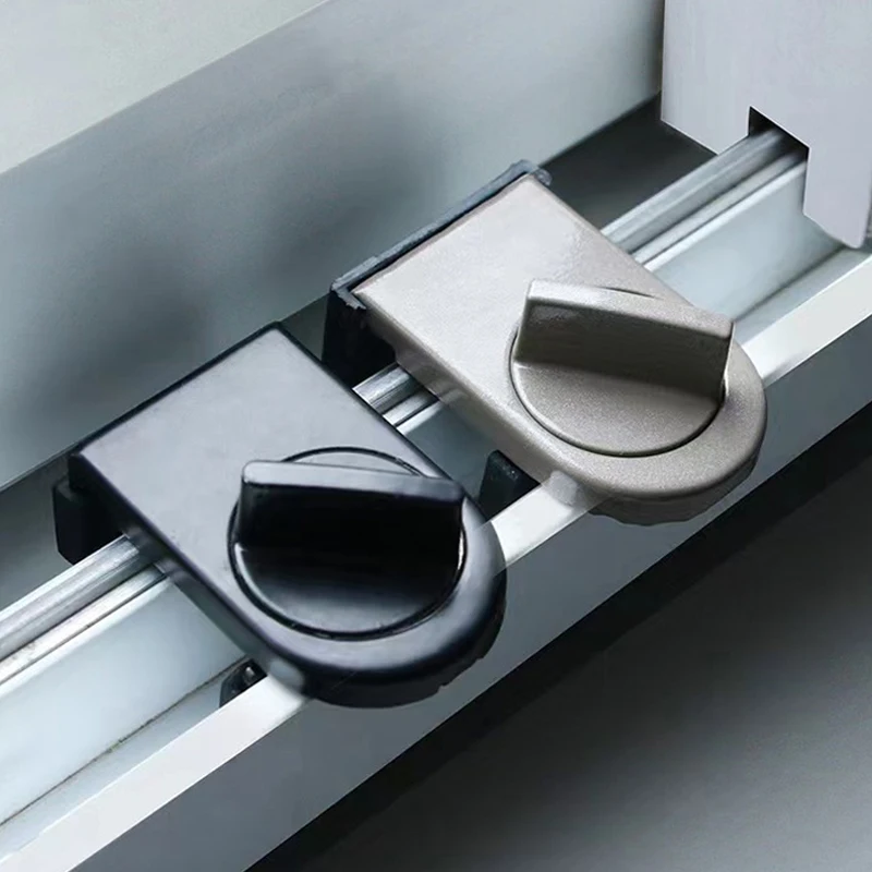 2PCS Sliding Sash Stopper Cabinet Lock Straps Door Security Anti-theft Lock Window Sliding Doors Lock Baby Kids Child Safety