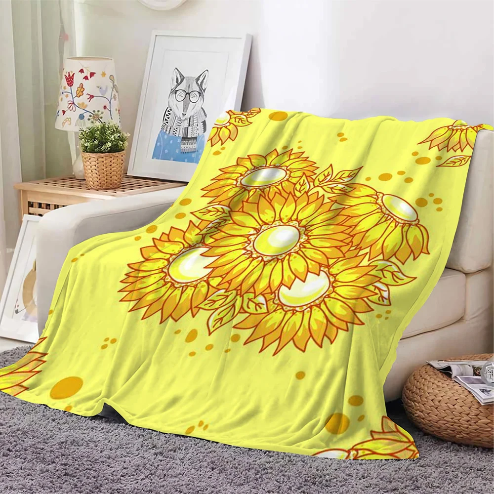 CLOOCL Stitch Blanket Beautiful Flower Graphics 3D Printed Throw Blankets for Teenager Adult Quilt Bed Blanket Home Decoration