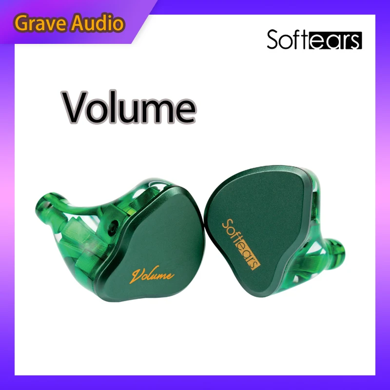 Softears Volume In-Ear HiFi Headphones Monitor Grade 1DD 2BA Hybrid with Detachable Cable IEMS