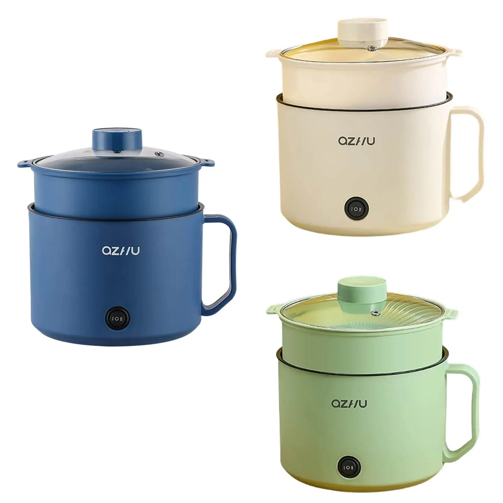 Электрическая кастрюля, легко чистящаяся кастрюля, 2 передачи, регулируемая, с защитой от высыхания для кипячения, супа Шабу Шабу, макарон, яиц, лапши