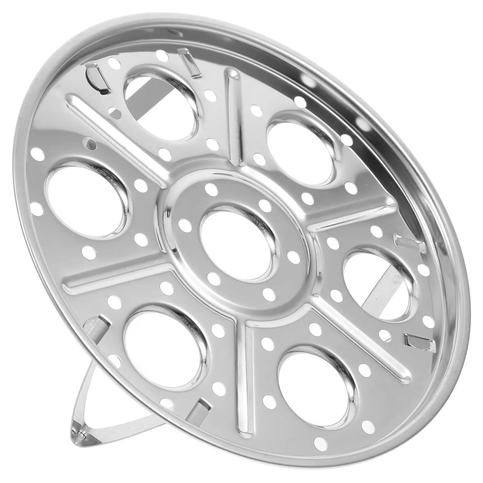 Round Stainless Steel Egg Steaming Rack Double Layer Detachable Stand Stable Steamer Insert Cooking Baking Canning Trivet Tray