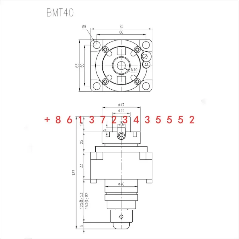 High Quality Turret Tool Holders BMT40 45 BMT55 BMT65 Lathe tool holder With Milling Cutter 0 Degree Driven