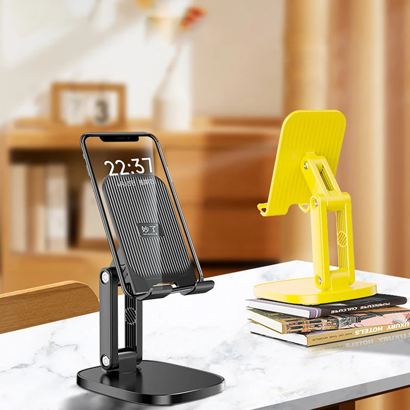 360 °   حامل هاتف محمول دوار قابل للطي لسطح المكتب يدعم الهاتف المحمول كسول اللوحي حامل دعم الهاتف المحمول المحمول