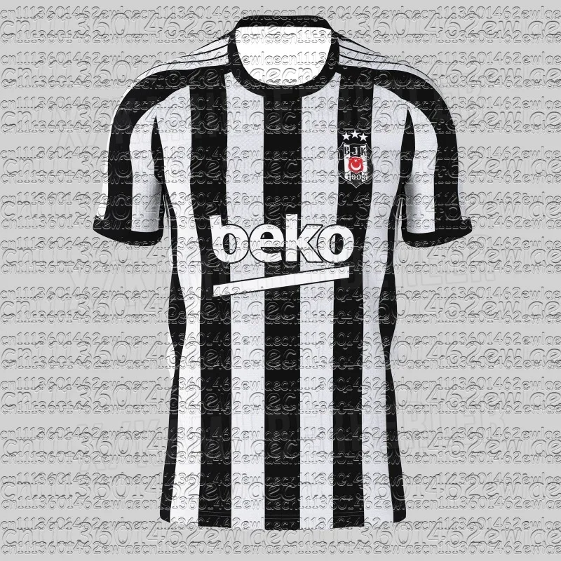 Summer Besiktas 1903 Beko Football Jersey Y2K Retro Oversized Tee Family Matching Outfit for Sports Street Fashion Casual Wear