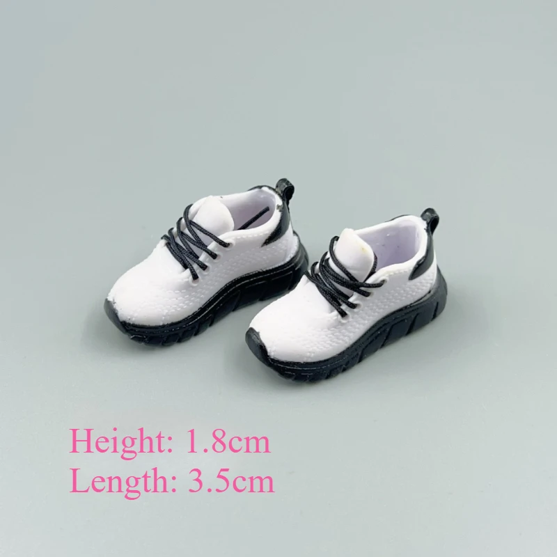 Calçados esportivos de 3,5 cm de comprimento para acessórios de vestir de boneca Blythe 1/6