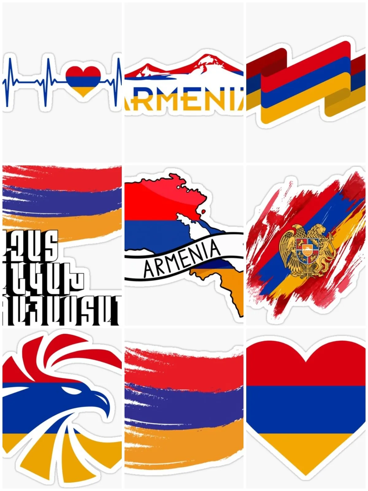 AliExpress NONE Armenia AM Flag Map Emblem Sticker Car Window Moto Wall Room Door Truck Vinyl Bicycle Glass Helmet Racing PVC Decal Customizable