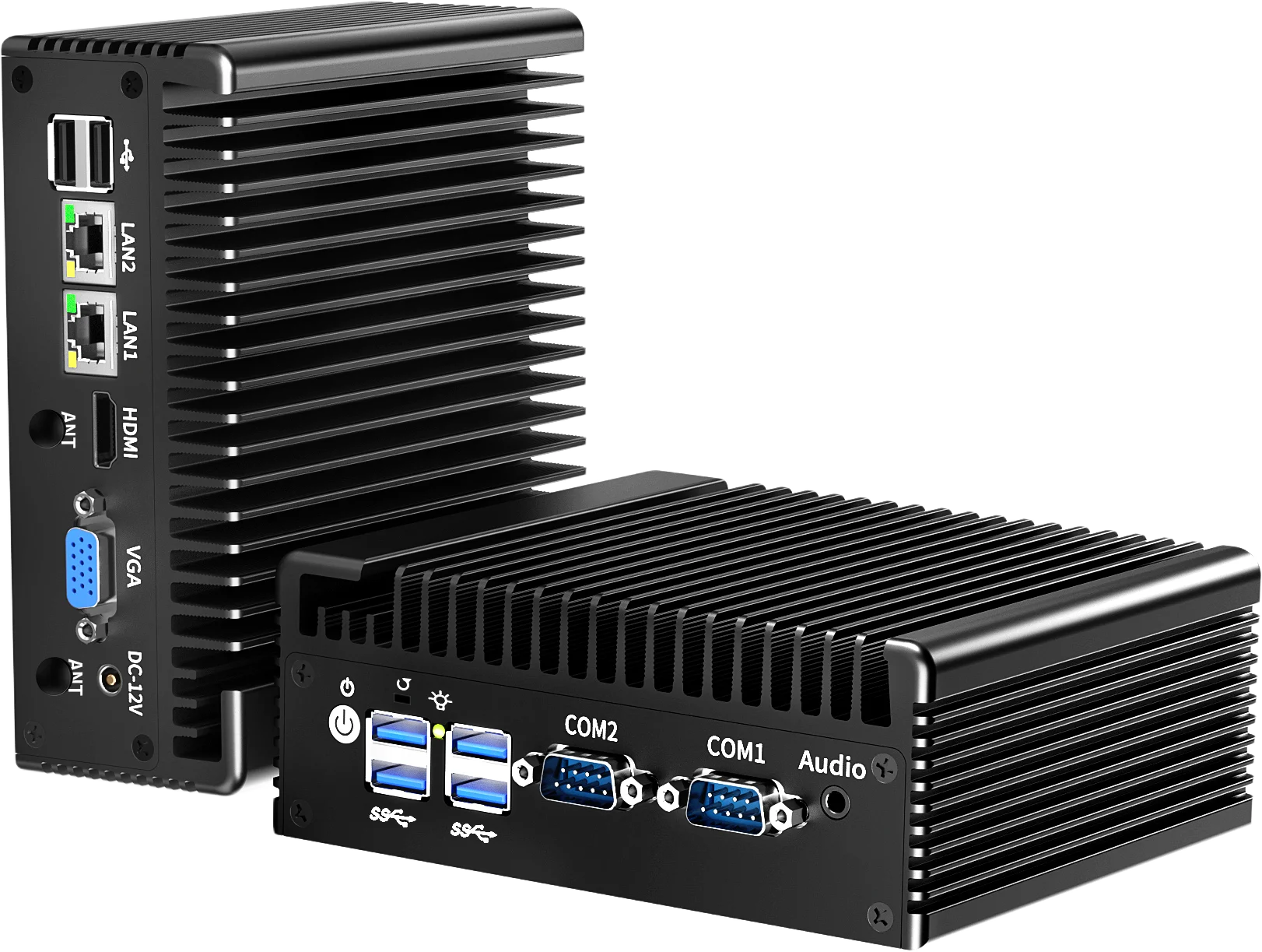 Firewall Mini PC Dual LAN Intel N97 N100 6xUSB HD+VGA Fanless Industrial Computer Home Server Windows11