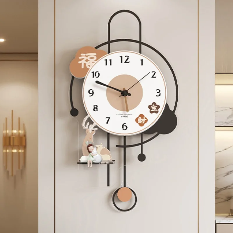 

Modern and Minimalist Wall Clock Ideal for Restaurant and Home Decor Living Room Decoration Table Clock Battery Version Mute